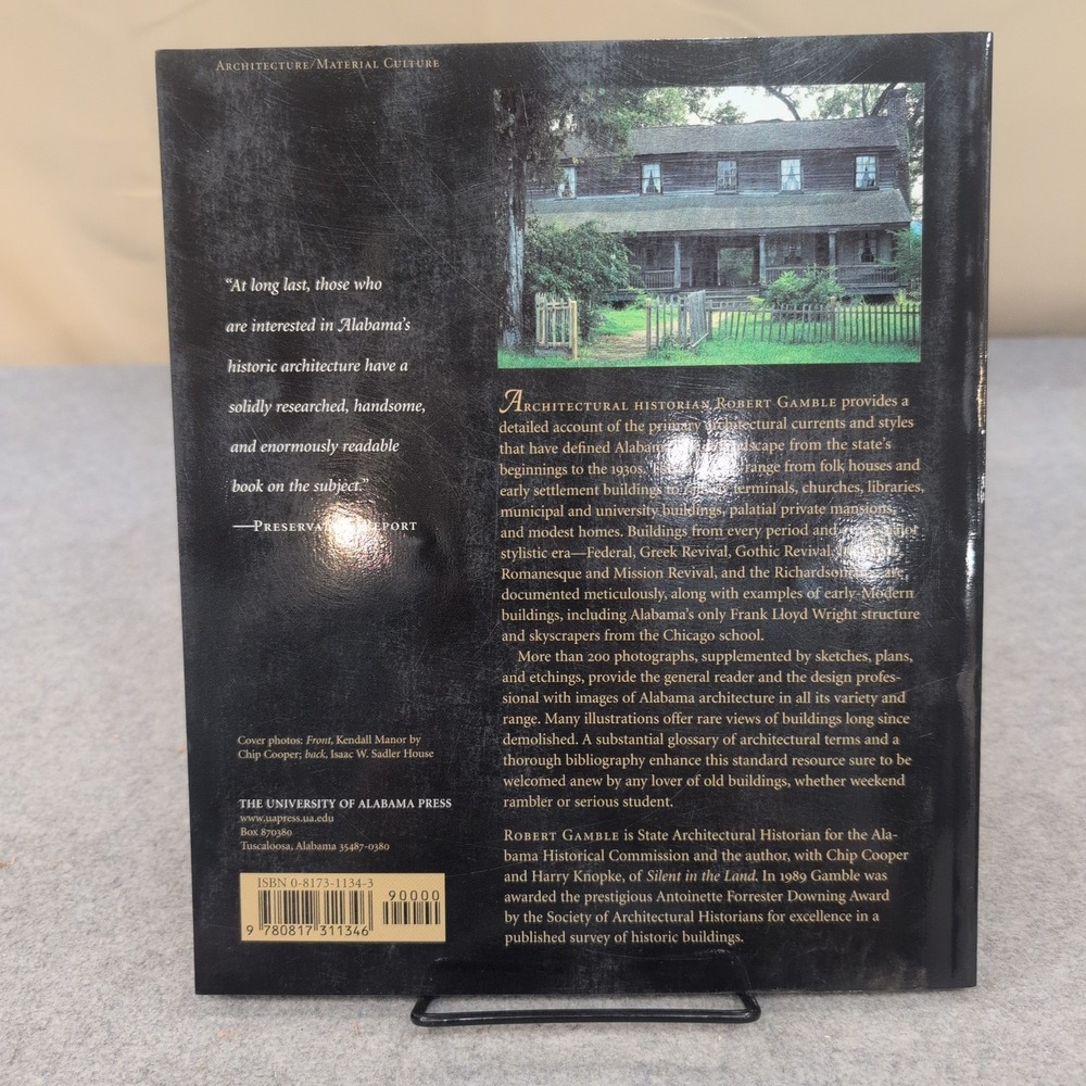 Historic Architecture in Alabama Robert Gamble Guide Styles 1810-1930 Paperback - Picture 2 of 4